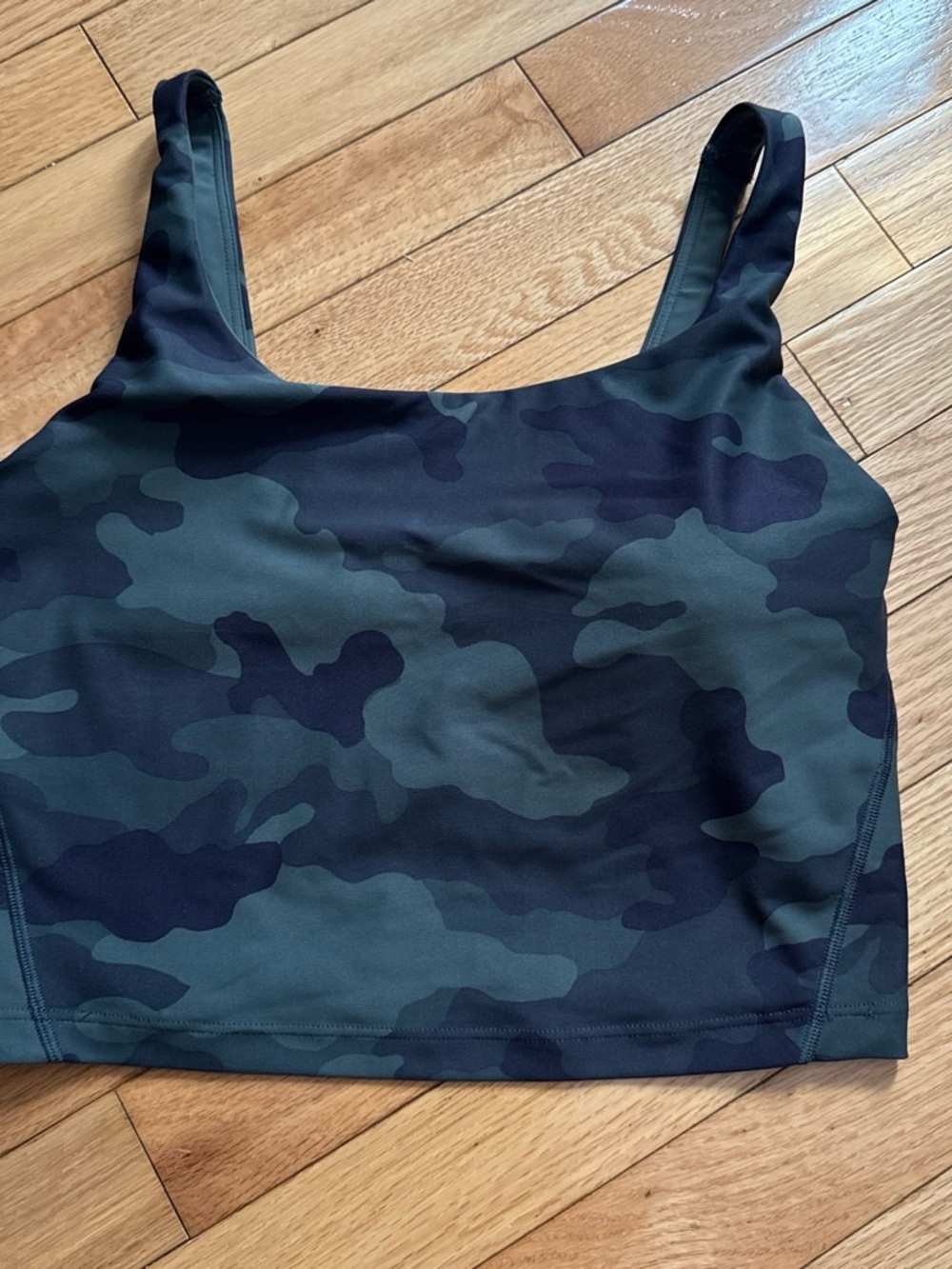 Old Navy Olive & Black Camo Scoop Bralette